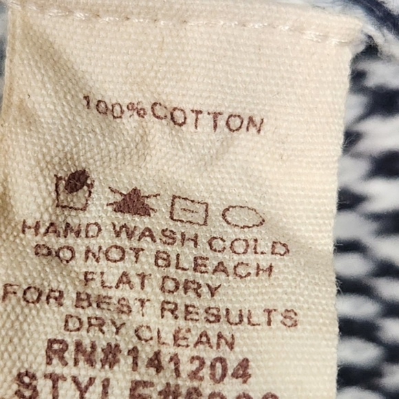 Item and Thread Soft Striped Woven Sweater sz L  (BIN D) - Picture 3 of 5